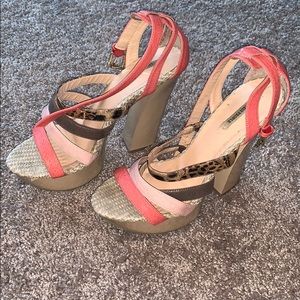 Lovely People Coral Platform Heels
